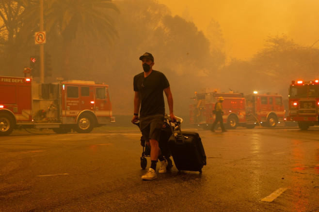 The Palisades Fire, Los Angeles, California, USA - 07 Jan 2025