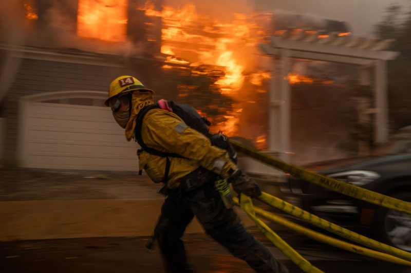 The Palisades Fire, Los Angeles, California, USA - 07 Jan 2025