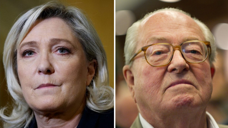 marine le pen și Jean-Marie Le Pen