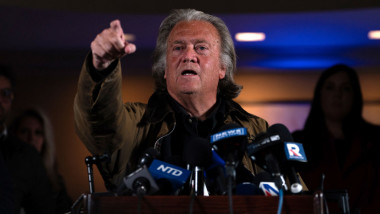 Steve Bannon Holds News Conference After Being Released From Prison A Week Before Election