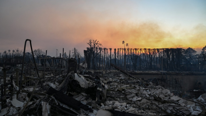 Wildfires tear through Los Angeles