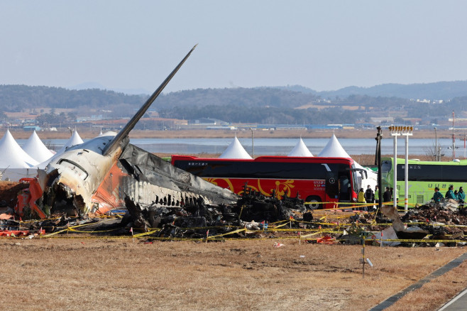 Avion prăbuşit în Coreea de Sud