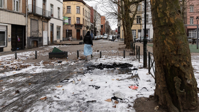 BRUSSELS NEW YEAR'S EVE AFTERMATH