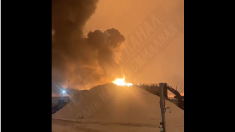 Lovitură ucraineană cu drone în Rusia. Un depozit petrolier din regiunea Volgograd a luat foc