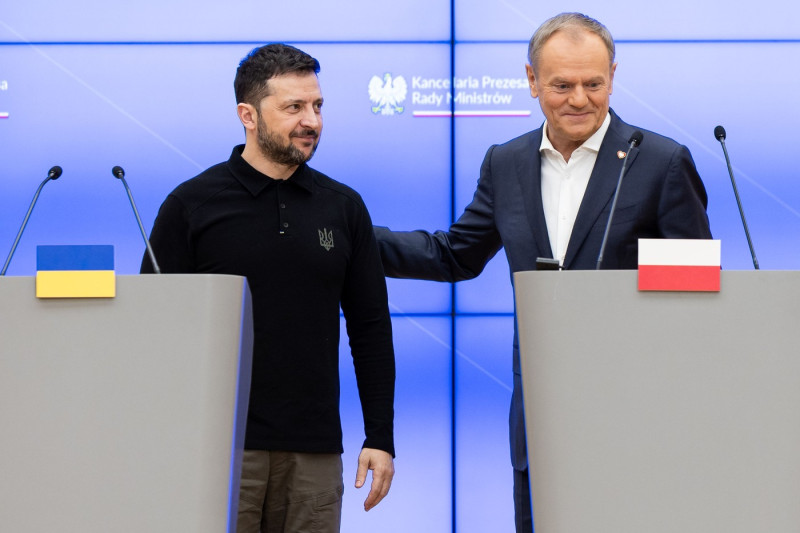 Volodymyr Zelenskyy Visits Poland, Warsaw - 15 Jan 2025