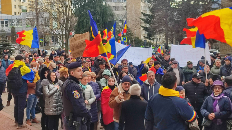 protest AUR Neamt