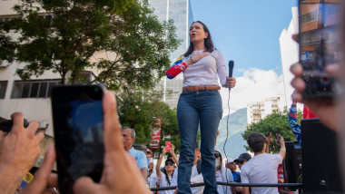 Venezuelan Opposition Leader Machado Is Intercepted After Joining Anti-government Protest, Caracas - 09 Jan 2025