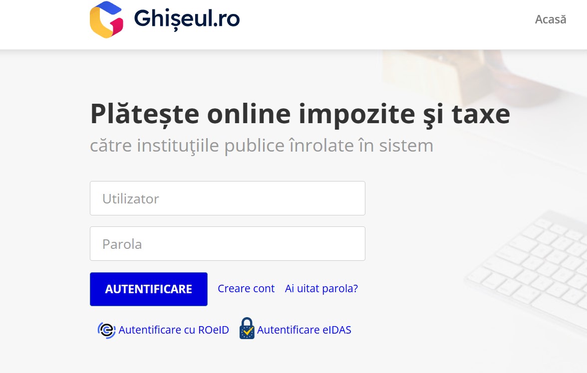 Platforma de plată a taxelor și impozitelor Ghișeul.ro a picat din cauza unei pene de curent