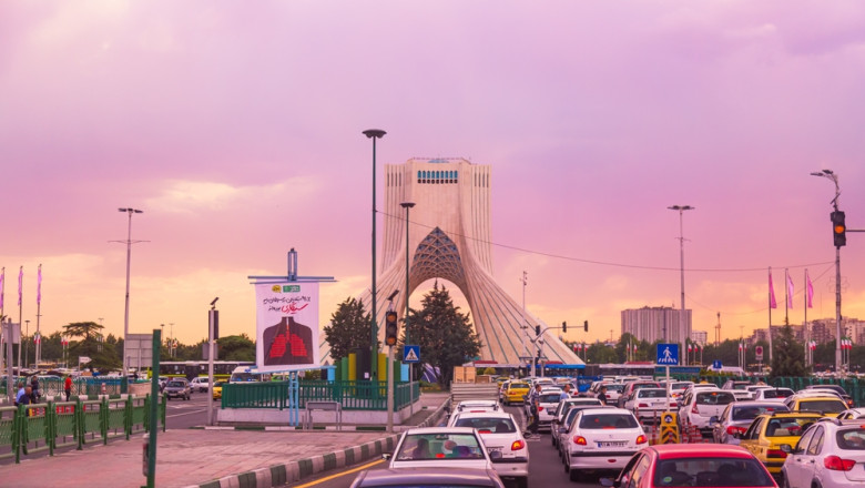 Tehran,,Iran,-,April,30,,2023:,View,Of,Azadi,Tower