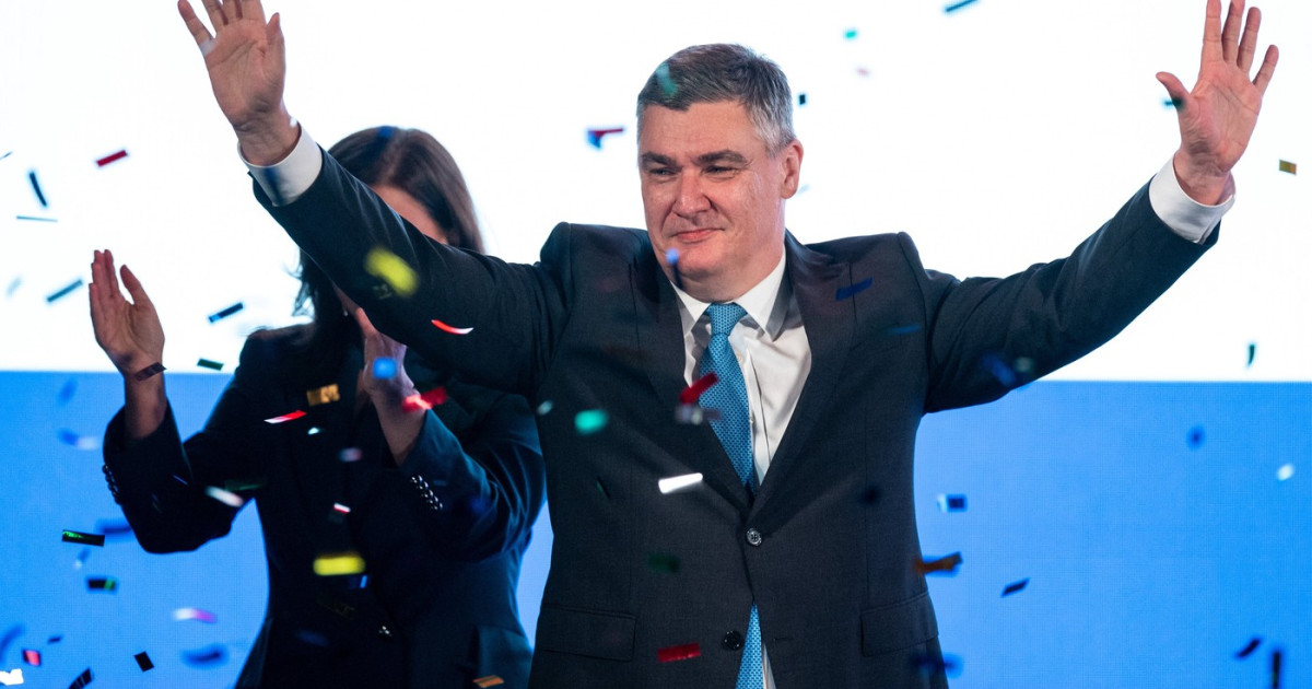 Zoran Milanović câștigă un nou mandat ca președinte al Croației, amid criticile la adresa UE și NATO
