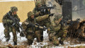 Dutch soldiers during NATO exercise Allied Spirit at the U.S. Army Joint Multinational Readiness Center January 20, 2015 in Hohenfels, Germany. The exercise involves more than 2,000 soldiers from Canada, Hungary, Netherlands, U.K. and the U.S.