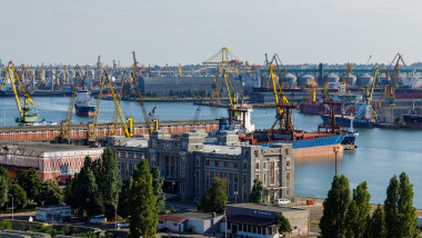 The,Harbor,Of,Constanta,At,The,Black,Sea,In,Romania,