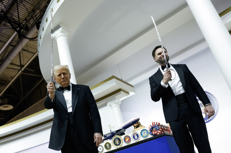 Newly-Sworn In President Trump Attends Inaugural Balls - DC, Washington, United States - 20 Jan 2025