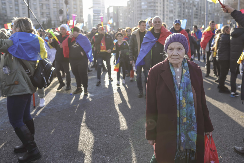 BUCURESTI - PIATA VICTORIEI - PROTEST - 24 IAN 2025