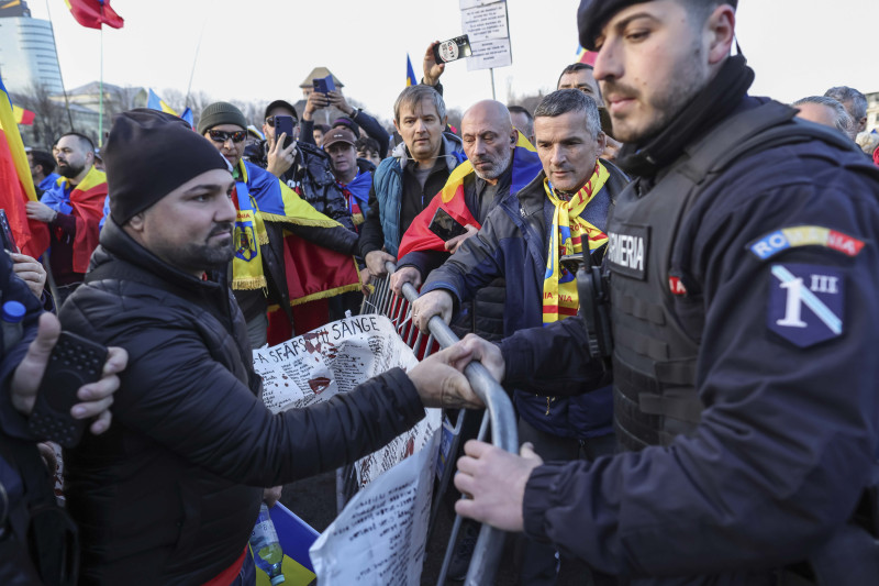 BUCURESTI - PIATA VICTORIEI - PROTEST - 24 IAN 2025