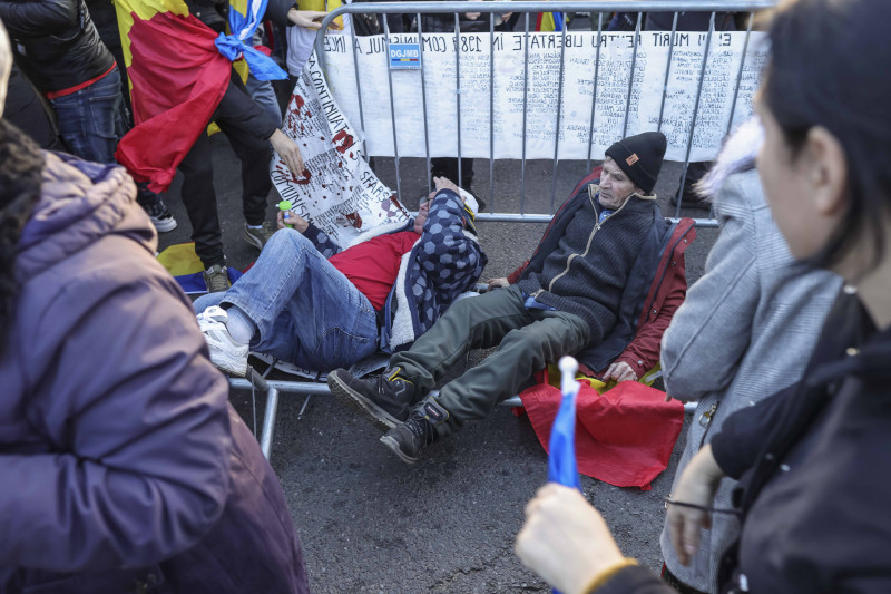 BUCURESTI - PIATA VICTORIEI - PROTEST - 24 IAN 2025