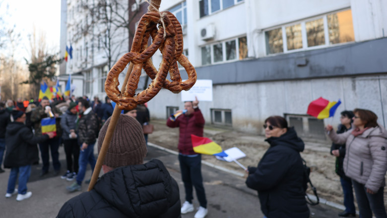 BUCURESTI - SINDICAT ELCEN - PROTEST - 20 IAN 2025