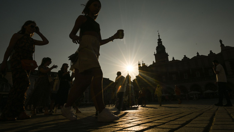 Heatwave Hits Southern Poland, Krakow - 28 Aug 2024