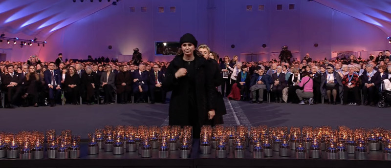 Ministrul Culturii, la ceremonia de comemorare de la Auschwitz. Foto: Captură video