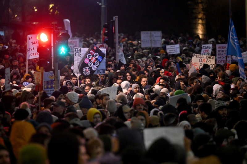 Novak Djokovici condamnă actele de violență împotriva protestatarilor din Serbia
