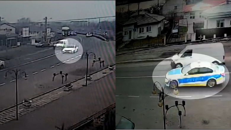 Urmărire ca în filme a polițiștilor, în Galați: focuri de armă, depășiri și amenințări. Imagini surprinse de camerele de supraveghere