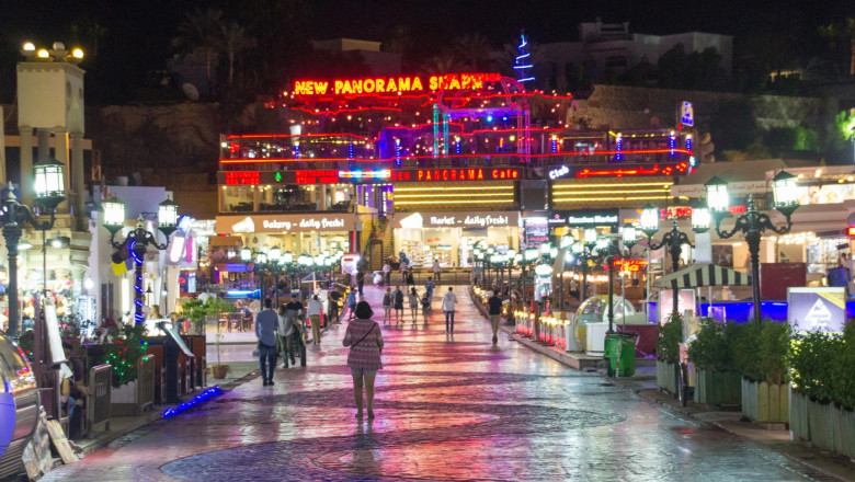 Stațiunea Sharm El-Sheikh din Egipt.