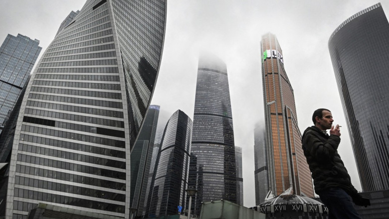 Centrul Internațional de Afaceri din Moscova (Moskva City) în vestul Moscovei. Foto: Profimedia Images