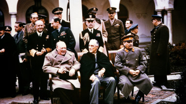 Winston Churchill, Franklin D. Roosevelt, Josef Stalin, Second World War: Yalta Conference 1945, Jaltská konference