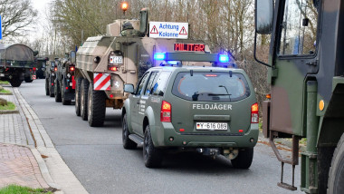 Convoi militar în Germania.