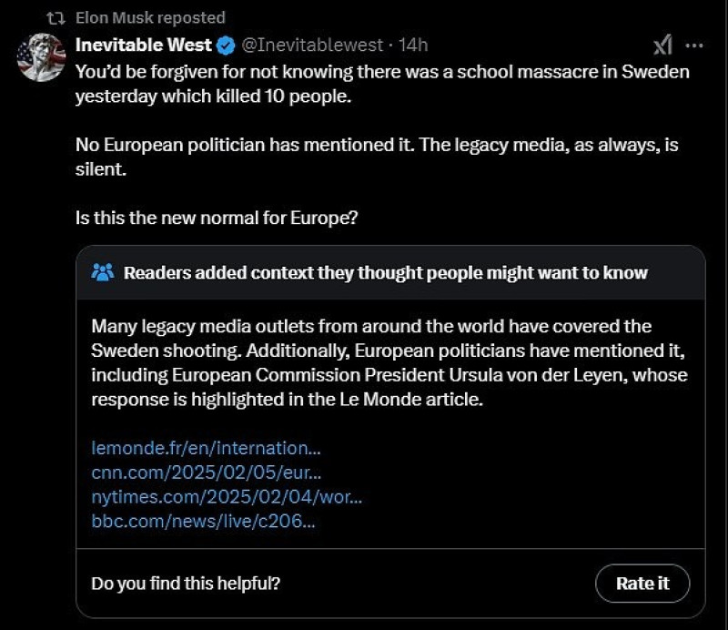 Tweet Musk Suedia