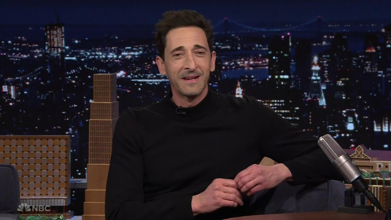 Oscar winner Adrien Brody reveals Kim Kardashian ‘blew up’ his social media after she confused him with fellow actor Adam Brody, as he appears on The Tonight Show