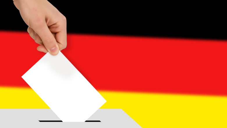Hand,Drops,The,Ballot,Election,Against,The,Background,Of,The