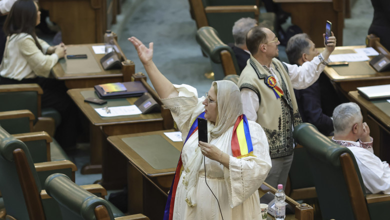 BUCURESTI - PARLAMENT - SENAT - DEOPUNERE JURAMANT - 21 DEC 2024