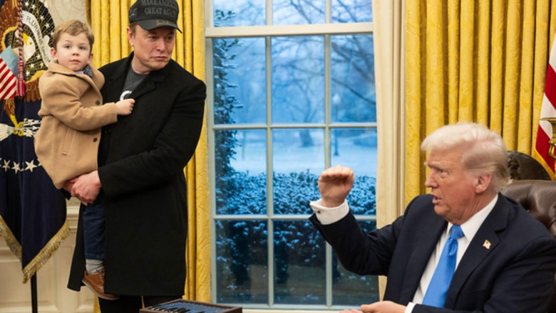 elon musk in brate cu copilul, langa trump in biroul oval