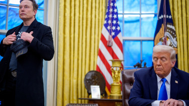 Elon Musk Joins President Trump For Signing Executive Orders In The Oval Office
