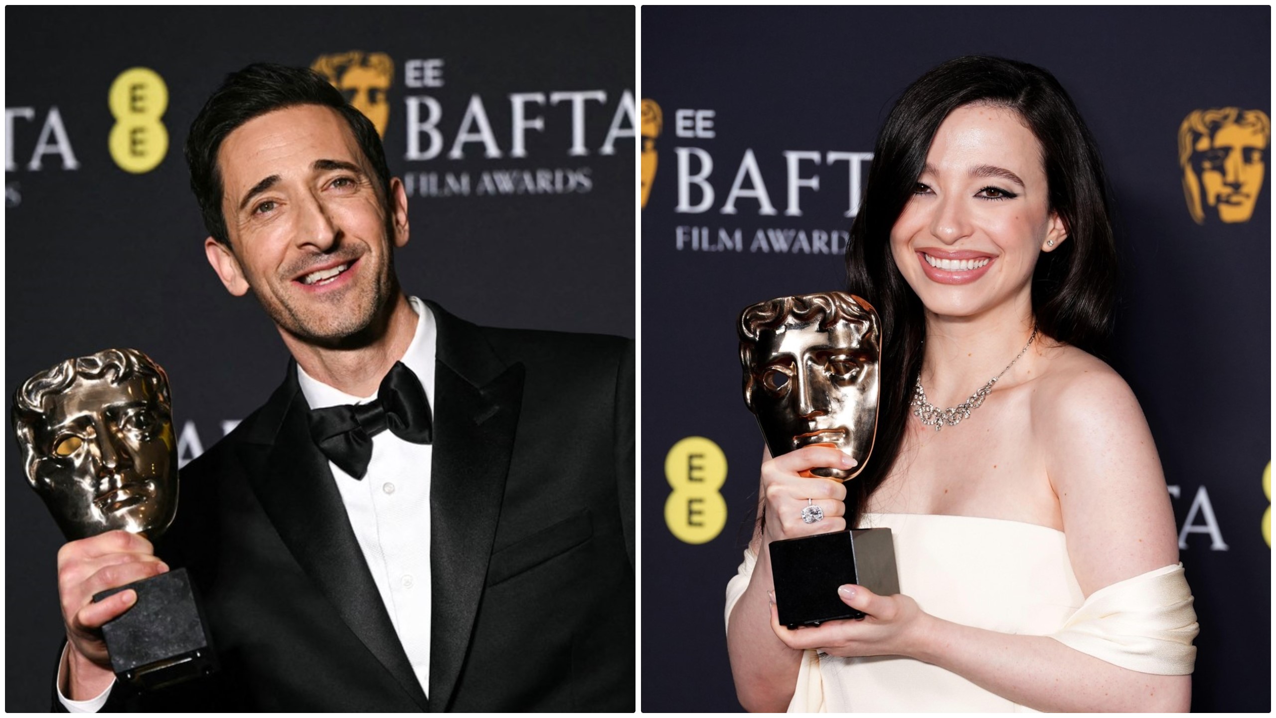 BAFTA 2025: Adrien Brody și Mikey Madison, cei mai buni actori în rol principal