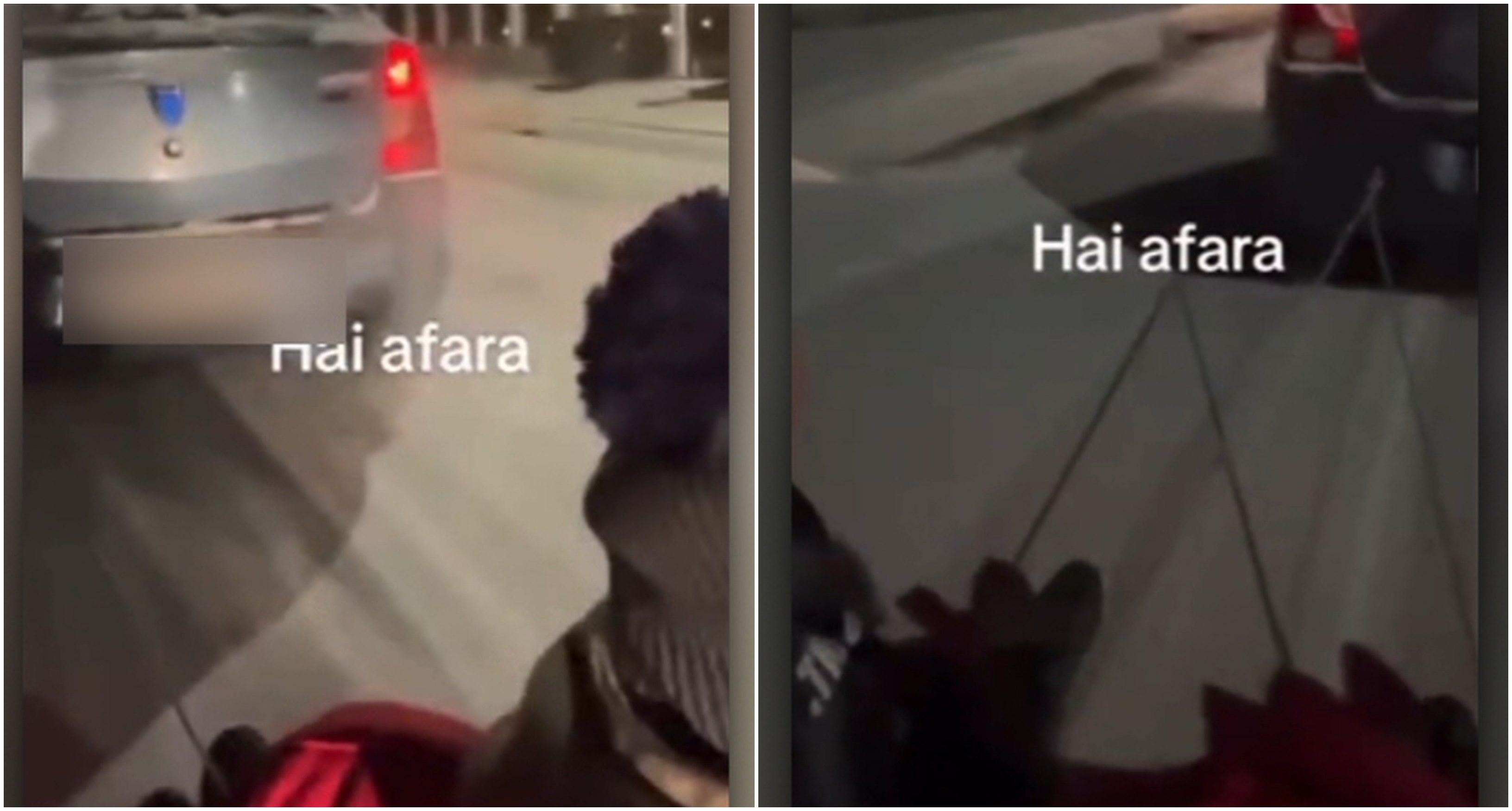 Sanie trasă de mașină pe șosea. Doi gălățeni au filmat plimbarea, iar poliția s-a autosesizat. Ce amendă a primit șoferul