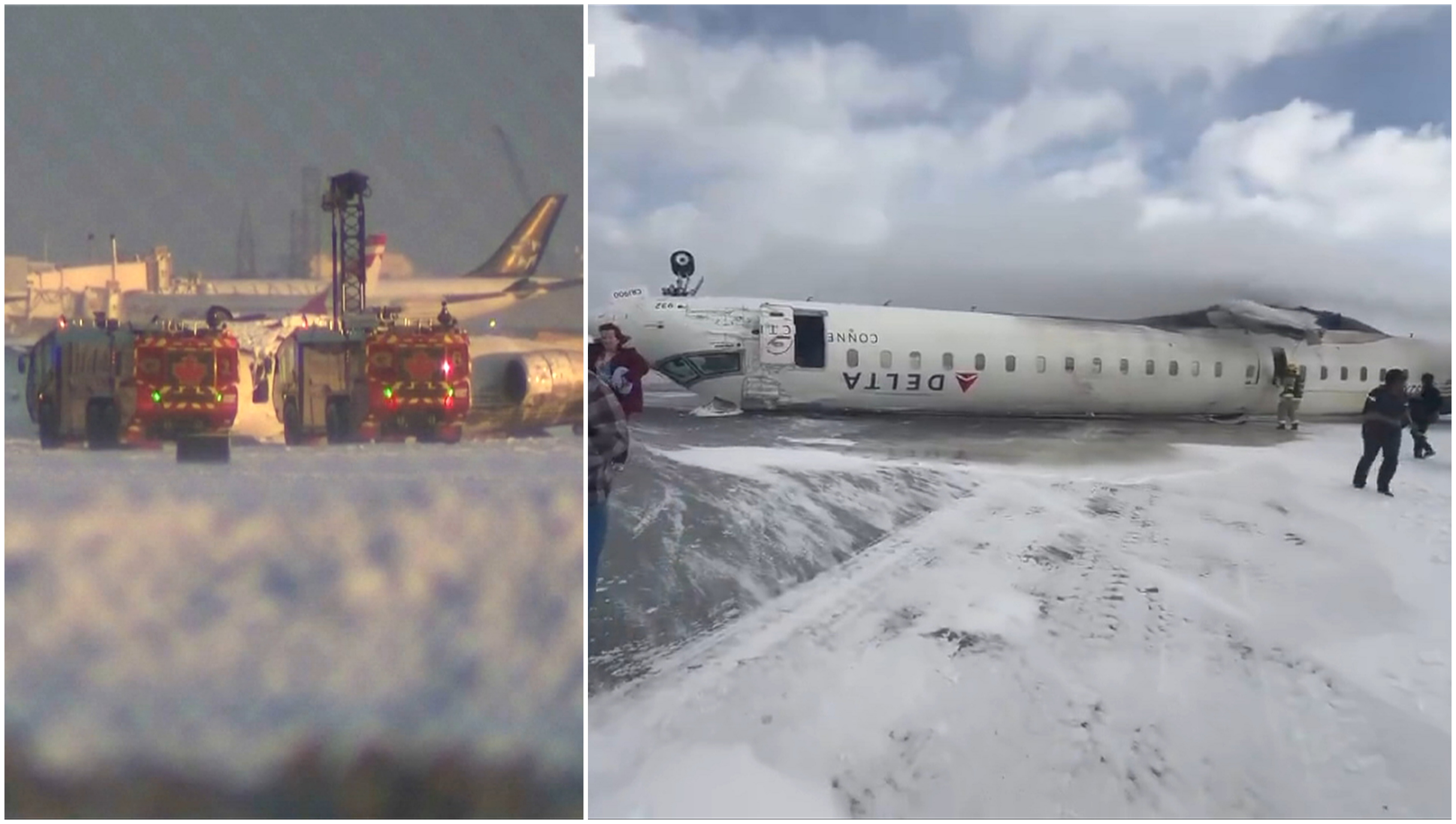 Detalii în cazul prăbușirii avionului din Toronto: Cum au reușit toate cele 80 de persoane aflate la bord să supraviețuiască