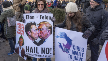 Demonstranți la New York