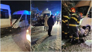 Carambol cu două microbuze și un TIR în Prahova