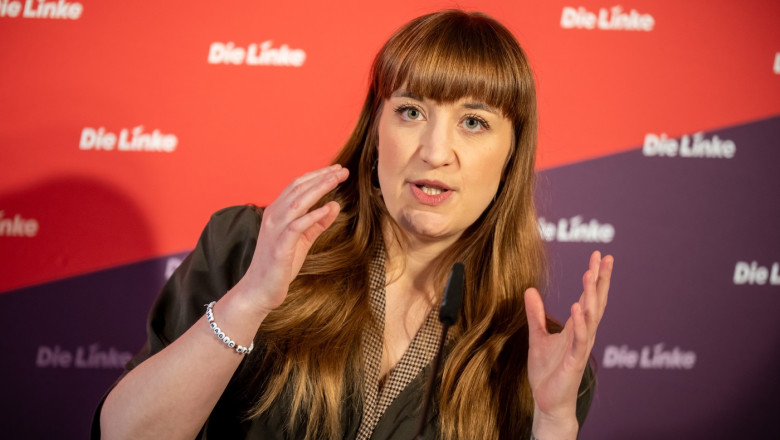 Press conference Die Linke after closed meeting