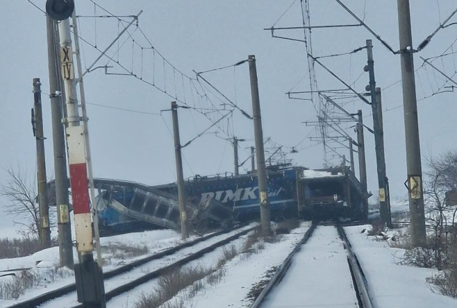 accident tren olt