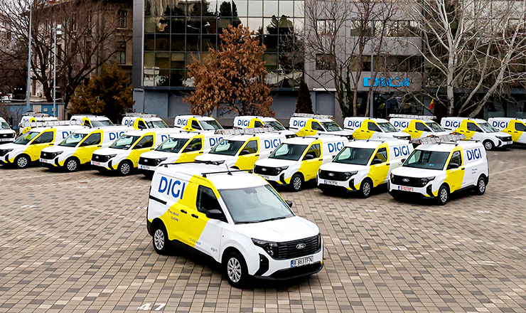 DIGI Romania a achiziționat de la Ford Romania peste 470 de autoutilitare Ford Transit Courier