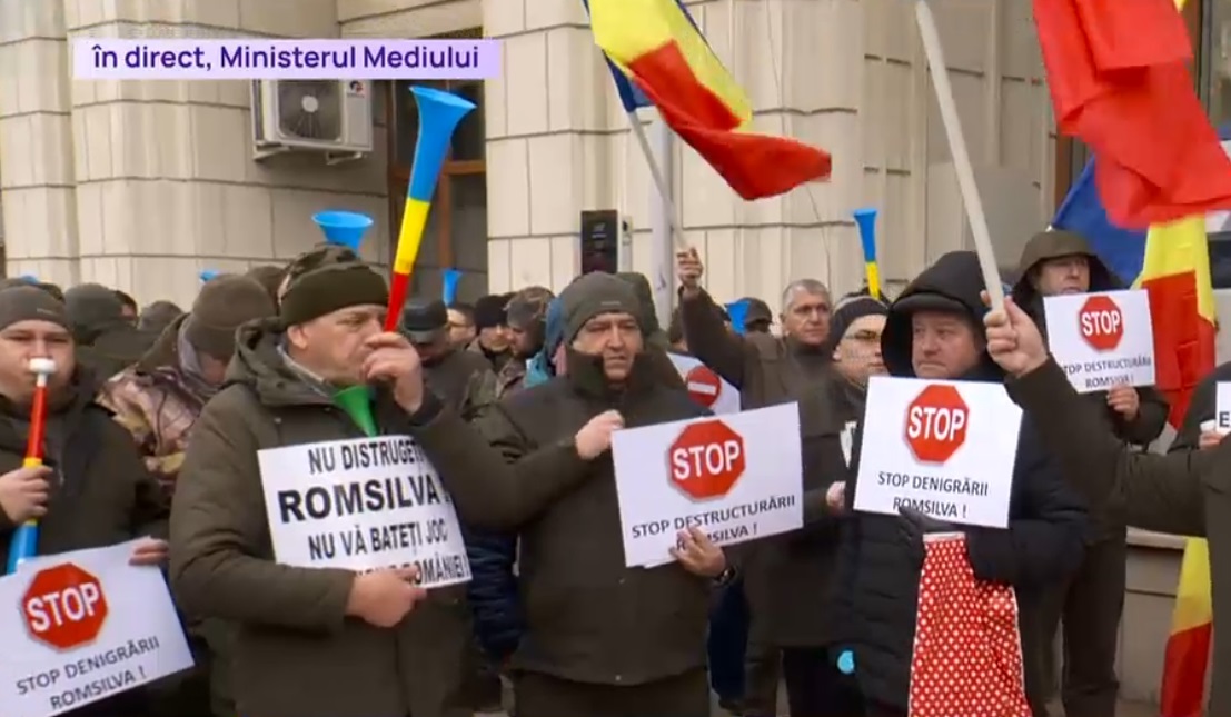 Sindicaliștii Romsilva protestează față de diminuarea cu un sfert a salariilor: „Măsură dură şi nedreaptă”