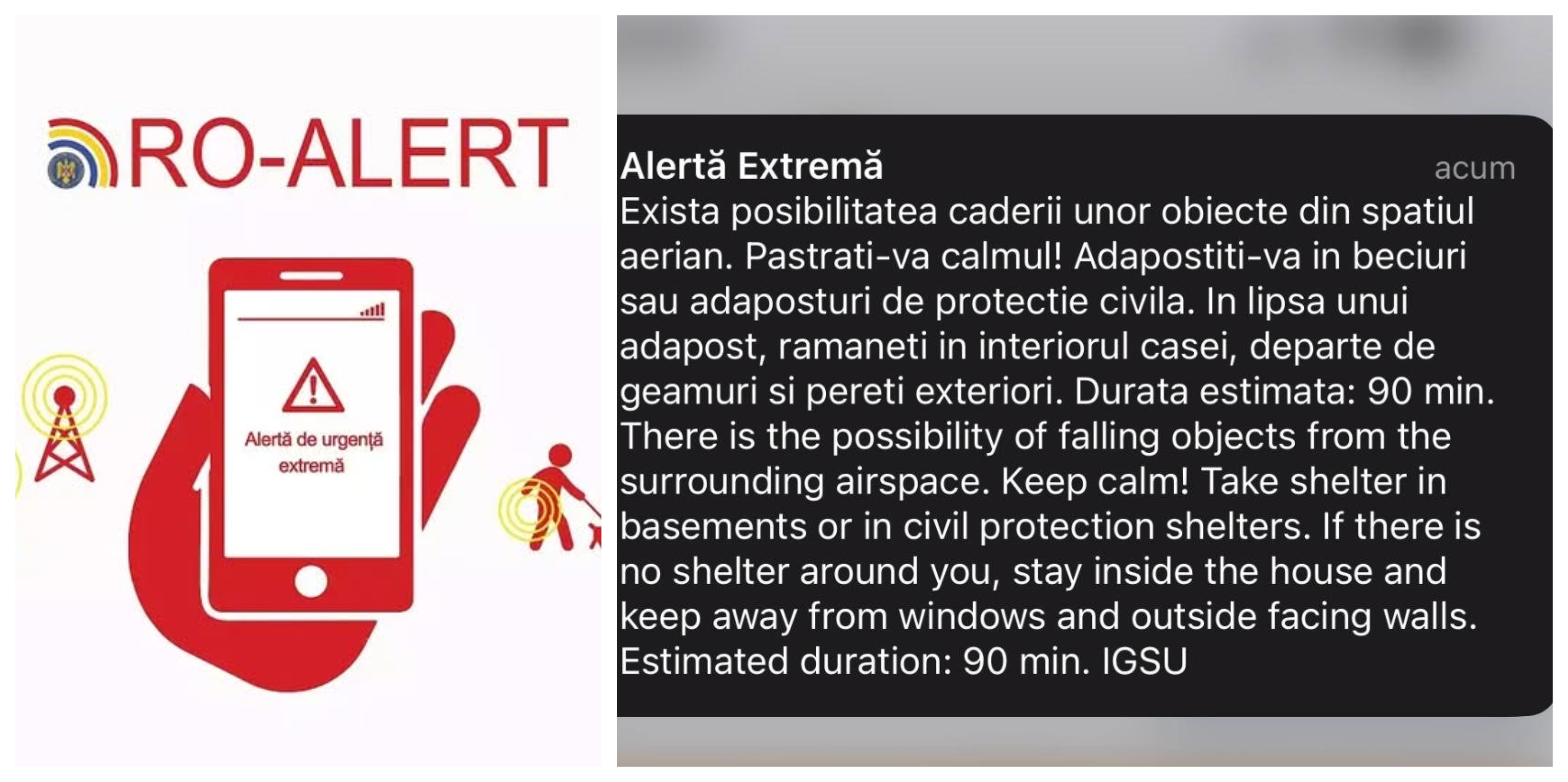 Mesaj RO-Alert în județul Tulcea, după un nou atac al Rusiei în Ucraina: „Există posibilitatea căderii unor obiecte din spațiul aerian”
