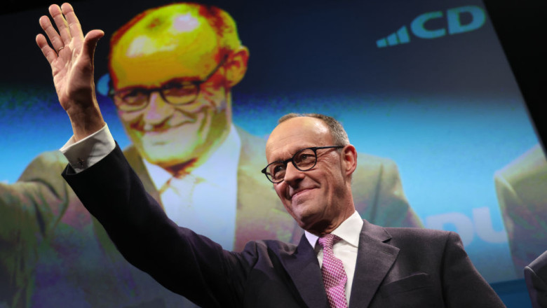 Friedrich Merz Campaigns In Potsdam
