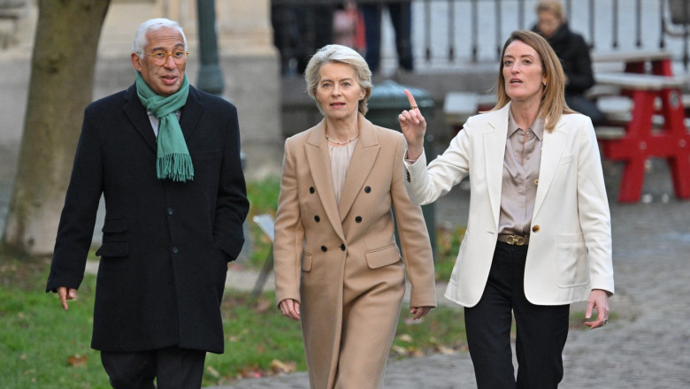 Ursula von der Leyen Antonio Costa Roberta Metsola