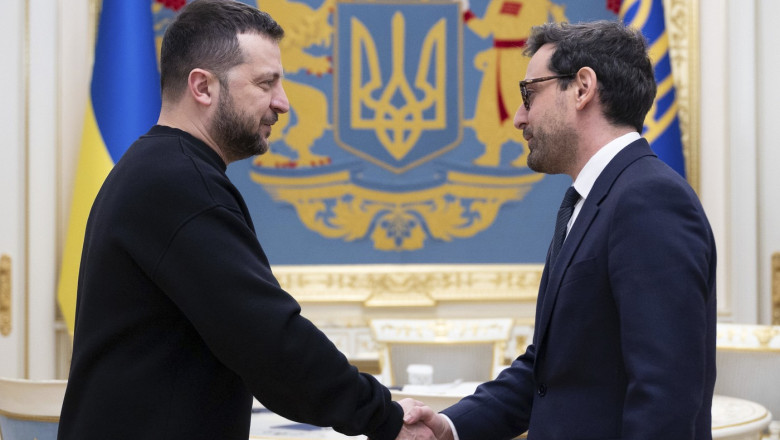 French Minister for Europe and Foreign Affairs Sejourne in Ukraine