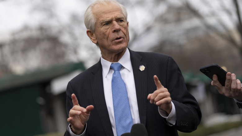 Peter Navarro Speaks To Media Outside The White House In Washington, DC ? 25 Feb 2025