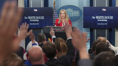 Karoline Leavitt Holds White House Press Briefing In Washington, DC - 25 Feb 2025